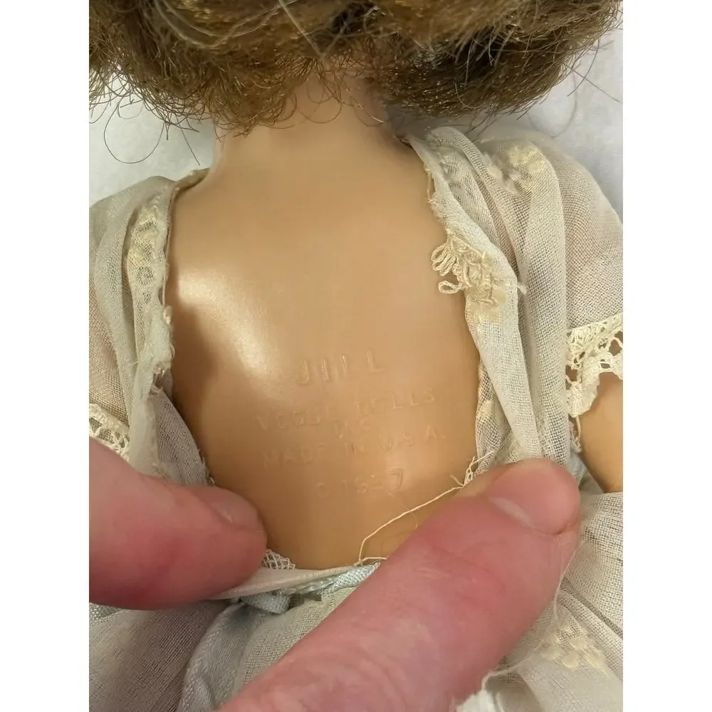 Vintage 1957 Vogue Jill Doll Brunette 10.5 Inch Dress GS